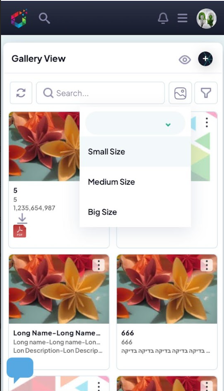 5576 - Mobile gallery View-1 - Origami תצוגת גלריה מובייל - תמונה מוקטנת