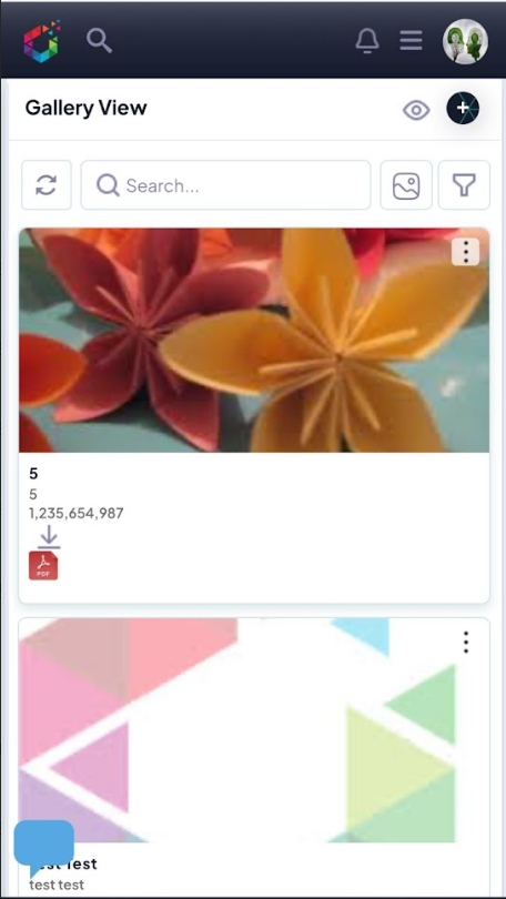 5576 - Mobile gallery View-2 - Origami תצוגת גלריה מובייל - תמונה מוגדלת