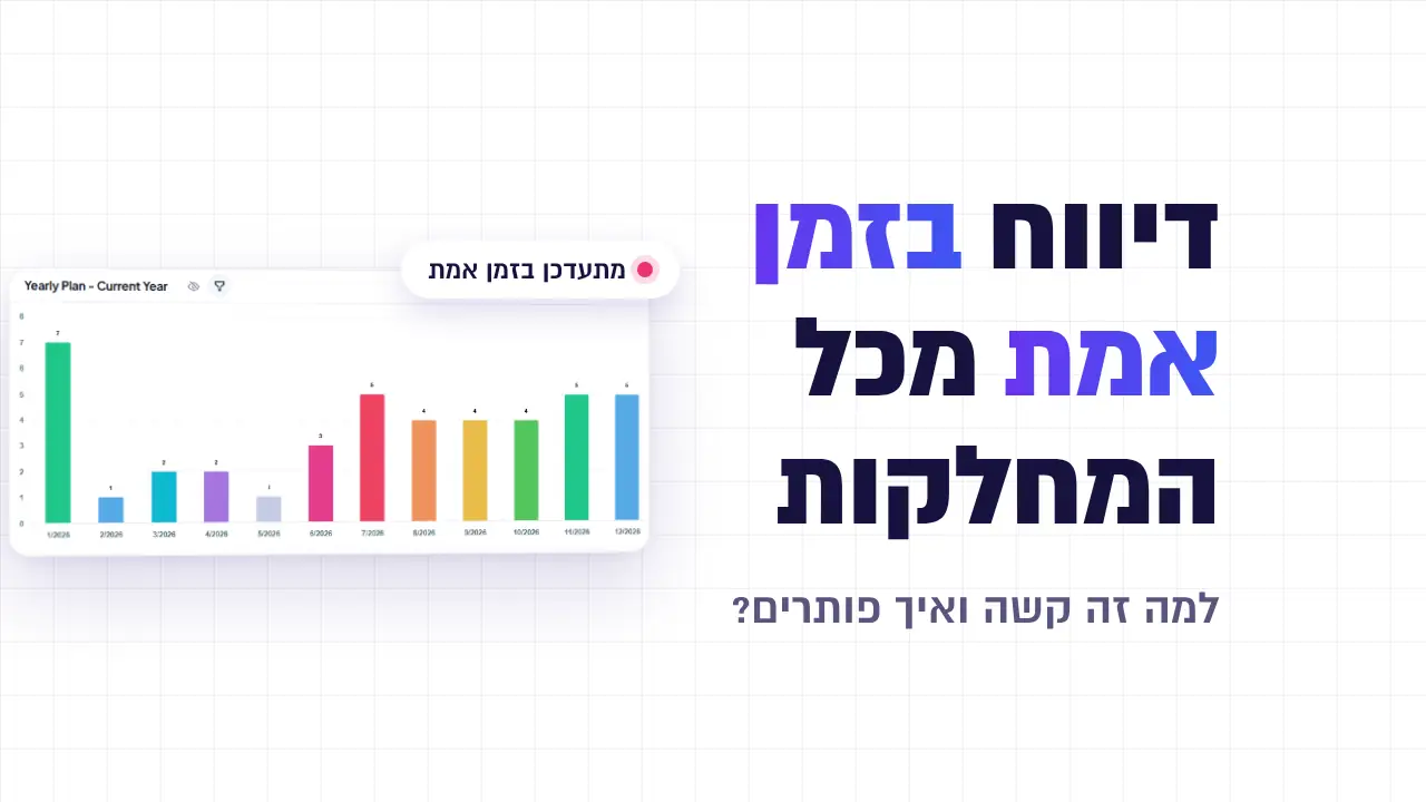 דיווח בזמן אמת מכל המחלקות | אוריגמי